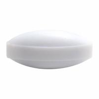 Stirring Bar: Egg, PTFE, 41.27 mm Overall Lg, 19.05 mm Dia, 19.05 mm Overall Wd - Metric, White (MPN CG-2005-14). Key specifications — Color: White; Brand: CHEMGLASS; Product Type: Stirring Bar; Shape: Egg.
