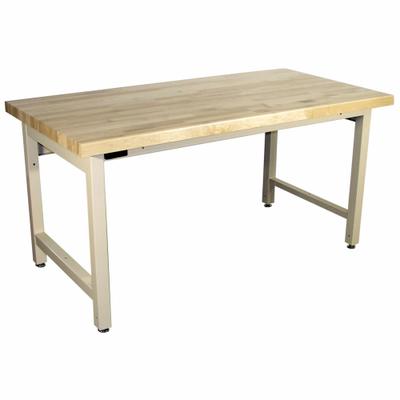 PRO-LINE Work Bench: Fixed Ht, Maple, 72 in x 30 in, 5,000 lb Overall Load Capacity - Open-Base Workstations