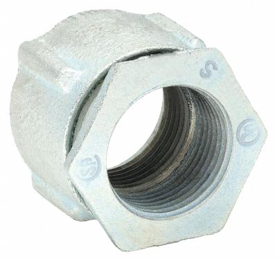 RACO Threaded Coupling - Three-Piece: Iron, 3/4 in Trade Size, 1 1/8 in Overall Lg - Three-Piece Threaded Couplings