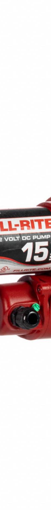 FILL-RITE Electric Drum Pump: 12 V DC, 1/4 hp HP, 15 gpm Max. Flow Rate, Pump with Hose & Nozzle (MPN FR1210H). Key specifications — Brand: FILL-RITE; Meter: Not Included.