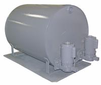 HOFFMAN Boiler Feed Pump: 50 gal Tank Capacity, Duplex, Horizontal, 115/230V AC, 1/3 hp, Steel, FNPT (MPN 161052). Key specifications — Tank Orientation: Horizontal; Pump Casing Material: Cast Iron; Brand: HOFFMAN; Nameplate Voltage: 115/230V AC; Inlet Connection Type: FNPT; Discharge Connection Type: FNPT.
