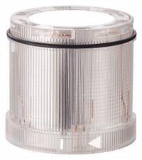 WERMA Tower Light Module: Flashing/Strobe, 24V DC, Clear, 70 mm Overall Dia, 66 mm Overall Ht (MPN 64714055). Key specifications — Brand: WERMA; Compatible with Series: KombiSIGN 72; Lens Color: Clear; Operating Voltage: 24V DC; Manufacturer Part Number: 64714055.