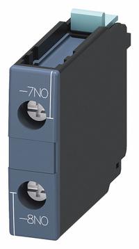 SIEMENS Auxiliary Switch: 1NO, Front Mount, Front-Mounted (MPN 3RH1921-1CD10). Key specifications — Frame Size: S0; Brand: SIEMENS; Compatible with Series: SIRIUS 3RT1 Contactors.
