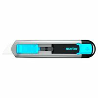 MARTOR Double-sided slider, ceramic blade: 143 mm Overall Lg, Textured, 17 mm Overall Wd, Aluminum (MPN 525001.17). Key specifications — attr307884: Button; attr307885: Ceramic Rounded Tip; attr307882: Black; attr307878: Textured; attr307881: Aluminum; attr324892: MARTOR.