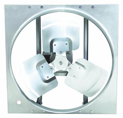 Dayton Exhaust Fan: Direct Drive, 24 in Blade, 1/2 hp, 5,300 cfm, 115/230V AC - Standard Direct-Drive Panel Exhaust Fans