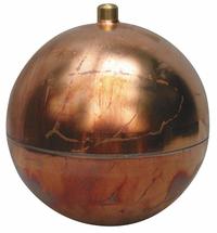 NAUGATUCK Float Ball: Float Ball, 3/8 in IPS Thread, 3/8 in Thread Size, IPS Thread, External (MPN GRC8023RE). Key specifications — Connection Location: External; Brand: NAUGATUCK.