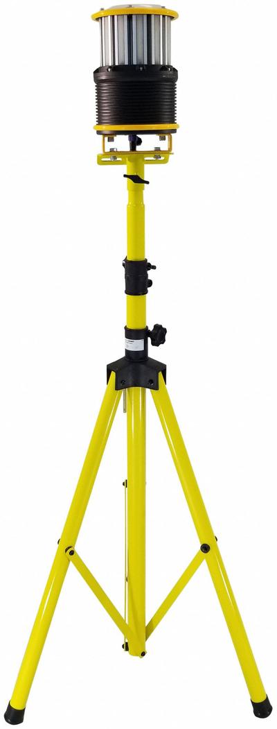 LIND EQUIPMENT Rechargable, Durable, Rugged: LED, 6,000 lm Max Brightness, 12 in Max Ht - Tripod Stand Lights