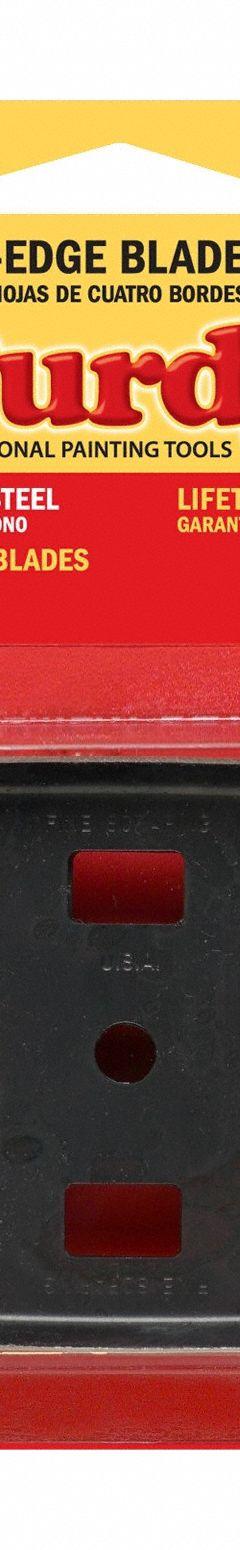 PURDY Scraper Blade: Carbon Steel, 2 1/2 in Blade Wd (MPN 144900535). Key specifications — attr1004951: PURDY.