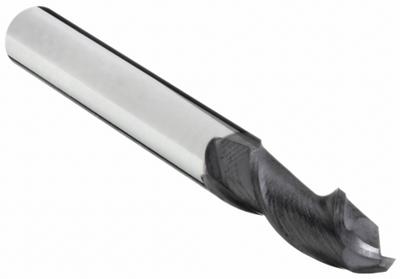 OSG Ball End Mill: Carbide, TiAlN Coated, 2 Flute, 9/64" Mill Dia, 1/2" LOC - Carbide Ball End Mills for Stainless Steel & Super Alloys