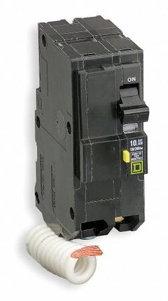 SQUARE D Miniature Circuit Breaker: 25 A, 120/240V AC, Single Phase, 10kA at 120/240V AC, 2 Poles (MPN QOB225GFI). Key specifications — Phase: Single; Amps: 25 A; AC Voltage Rating: 120/240V AC; Max. AIR Rating: 10kA at 120/240V AC; For Use With: QO Load Centers and NQ Panelboards; Brand: SQUARE D.