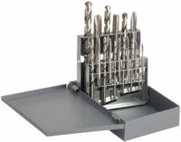CHICAGO-LATROBE Drill Bit and Tap Set: 18 Pc, 5/16" to 27/64" Drills (MPN 330085). Key specifications — attr1300596: Spiral Point.