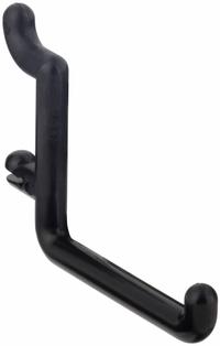 FUNCTIONAIRE Single Rod Pegboard Hook: 1/4 in Peg Hole, For 1 in Pegboard Hole Spacing, Black, 8 PK (MPN FH4-4). Key specifications — Color: Black; For Tool Type: Wrenches; Locking System: Snap-On; Mounting Type: Surface; Material: Thermoplastic; Accessory Type: 90-Degree Single Hook; Brand: FUNCTIONAIRE.