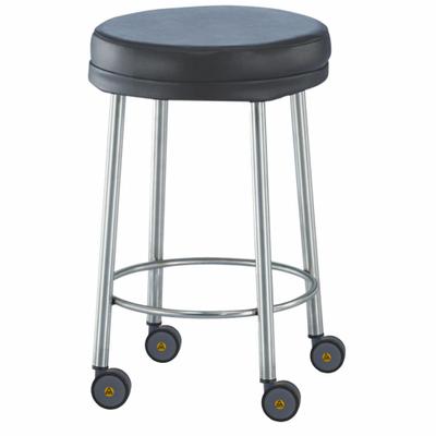 BLICKMAN Stool: Vinyl, Ht Range 23 in to 23 in, 15 in Seat Wd, 15 in Seat Dp, 0 Glides - Vinyl Lab Stools