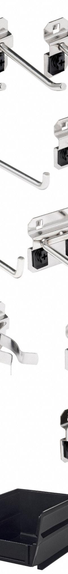 TRITON PRODUCTS Pegboard Kit: 32 Hooks, Locking Clip, Surface, Stainless Steel (MPN SSLH1-Kit). Key specifications — attr38463: Surface; attr38449: Brushed; attr38447: Stainless Steel; attr38464: Locking Clip; attr38446: TRITON PRODUCTS.