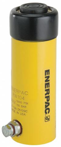 ENERPAC Hydraulic Ram: 10 ton Nominal Capacity, 4 in Nominal Stroke Lg, 6.75 in Retracted Ht (MPN RW104). Key specifications — attr98898: ENERPAC; attr1099387: 1-1/2 in.