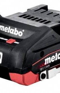 METABO Battery Pack: LiHD, 4 Ah, Battery Included, Tabbed, 18V DC (MPN 624989000). Key specifications — attr1278107: Not Oil-Resistant.