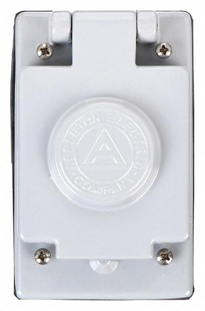 APPLETON ELECTRIC Weatherproof Cover: Copper-Free Aluminum, FD/FS, Toggle Switches, 1 Gangs - Aluminum & Zinc Weatherproof Electrical Box Covers