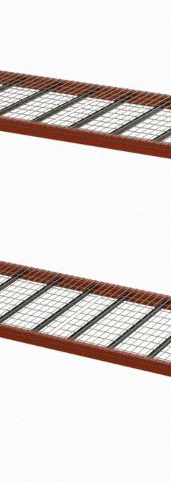 HUSKY RACK & WIRE Pallet Rack Starter Unit: 102 in x 42 in x 8 ft, 16 ga Beams, 14 ga Uprights (MPN 184209635096DS). Key specifications — Material: Steel; Color: Green/Orange; Finish: Polyurethane (Rack); Galvanized (Deck); Brand: HUSKY RACK & WIRE.
