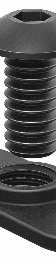 Bolt Assembly: 1/4" -20 Size, 1/2 in Thread Lg, Flanged Button Head Socket Cap, 10 Series, 15 PK (MPN 3393-15). Key specifications — Fastener Type: T-Nut; Fastener Head Type: Flanged Button Head Socket Cap; Material: Steel; Finish: Black Zinc-Plated; T-Slot Fastener Type: Bolt Assembly; Threaded Hole Location: Single Center; Compatible Series: 80/20 10 Series; System of Measurement: Inch.