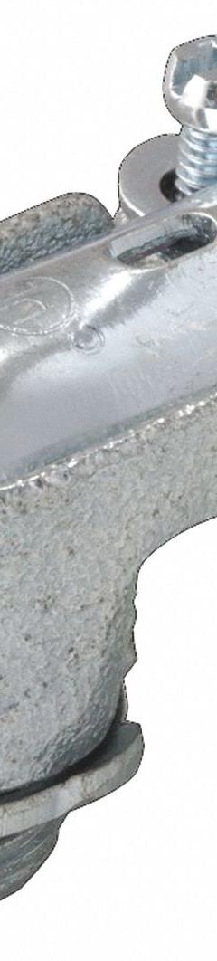 Squeeze Elbow Connector: Iron, 1 1/2 in Trade Size, Non Insulated (MPN 2206). Key specifications — Connection Type: Squeeze; Connection Orientation: 90°; Material: Iron; Insulated: No; For Use With: Flexible Metal Conduit; Connector Style: Elbow; Standards: EU RoHS; Brand: RACO.