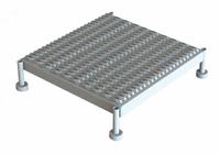 TRI-ARC Adjustable Height Work Platform: 8 in Platform Ht - Max, 24 in Platform Wd, Steel, Adj Ht (MPN WLOS524242). Key specifications — Brand: TRI-ARC; Color: Gray.