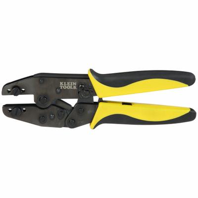 KLEIN TOOLS Ratchet Crimper: 8 3/4 in Overall Lg - Crimping Frames