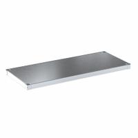 NEW AGE INDUSTRIAL Shelf: 48 in x 20 in, Solid Shelf, 400 lb Shelf Capacity, 18 ga, Unfinished (MPN 2048S). Key specifications — Color: Silver; Brand: NEW AGE INDUSTRIAL.