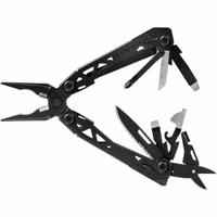 GERBER Multi-Tool: Multi-Tool Plier, 15 Tools, 4 1/4 in Closed Lg, 6 1/4 in Open Lg, Steel, Black (MPN 31-003880). Key specifications — attr15951: GERBER; attr10312: Black; attr15963: Alloy Steel; attr15971: Multi-Tool Plier; attr15977: Butterfly Opening; attr15981: Suspension-NXT; attr15985: Steel; attr519229: Full-Size.