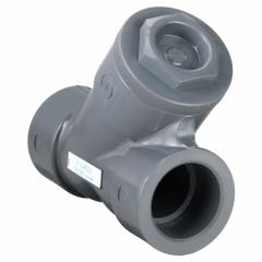 HAYWARD Y Check Valve: Piston, Y-Style Valve Body, 2 in Pipe Size, Socket x Socket, PVC, Female, Std (MPN YC10200S). Key specifications — Brand: HAYWARD.