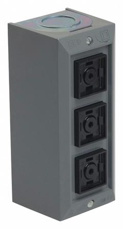 SQUARE D Control Station: (3) Push Buttons, 0 Pilot Lights, 3NO/3NC, No Operator Head Included (MPN 9001BG307). Key specifications — attr1022946: No Operator Head Included; attr211290: SQUARE D; attr1042017: Indoor Use Only; attr1089900: (3) Push Buttons.