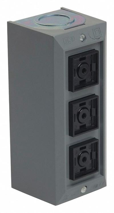 SQUARE D Control Station: (3) Push Buttons, 0 Pilot Lights, 3NO/3NC - Push-Button Control Stations