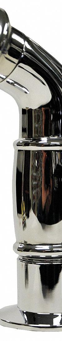 DANCO Kitchen Sprayer: Plastic, Chrome, 3 1/2 in Overall Lg, 1/2" Connection Size, NPSM, Guide (MPN 9D00010334). Key specifications — Inlet Connection Type: NPSM; Brand: DANCO; Connection Size: 1/2"; Color/Finish: Chrome; Includes: Guide; Material: Plastic; Product Type: Kitchen Sprayer.