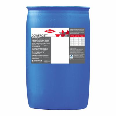 DOWFROST Heat Transfer Fluid: DOWFROST, Food Safe, 35% Concentration, Blue - Food-Grade Propylene Glycol