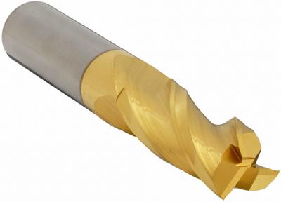 APPROVED VENDOR Square End Mill: Carbide, TiN Coated, 3 Flute, 1/2" Mill Dia, 1" LOC - General Purpose Carbide Square End Mills