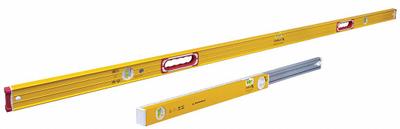 STABILA Heavy Duty Level: Level & Plumb, Box, 2, Plain, 78 in Overall Lg, Top & Side Read - Level Sets