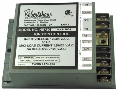 Robertshaw Ignition Control: Mfr Part # 780-787 - Replacement HVACR Controls, Switches & Thermostats