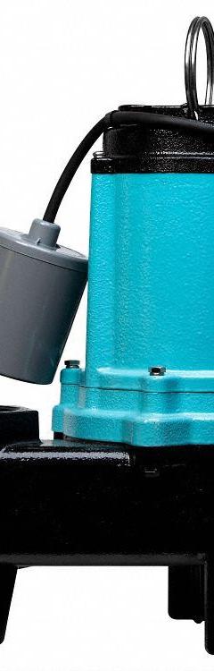 LITTLE GIANT Sewage Ejector Pump: Cast Iron, Single Phase, 1/2 hp, 115V AC, 2 in Max. Dia. Solids (MPN 10SC-CIM). Key specifications — Impeller Material: Nylon; Rated Voltage: 115V AC; Brand: LITTLE GIANT; Discharge Orientation: Vertical; Switch: Not Included.