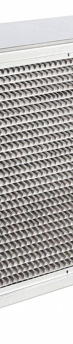 GRAINGER Cartridge Air Filter: 20 in x 24 in x 12 in, Steel, Single Header, MERV 14 (MPN 2GGW3). Key specifications — Brand: GRAINGER; Media Material: Microfiber; Air Filter Header Type: Single Header; Frame or Header Material: Steel.