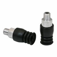 SCHMALZ Vacuum Pad Assembly: 2.5 Folds, M5, 9.5 mm Pad Dia, NBR, 55 A, Black, 20 mm Pad Ht (MPN 10.01.06.00023). Key specifications — attr1019168: 55 A; attr1019165: 10.01.06.00023; attr1019167: SCHMALZ; attr1019180: Black.
