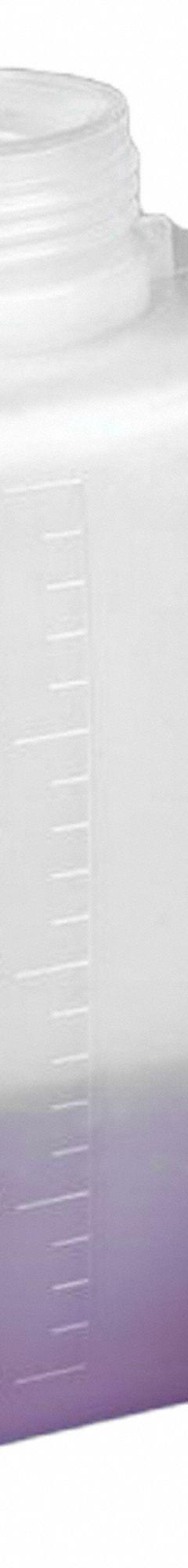 GLOBE SCIENTIFIC Laboratory Bottle: 2 L, HDPE, Natural, Square, Translucent, Closure Included (MPN 600614). Key specifications — Body Color: Natural; Brand: GLOBE SCIENTIFIC; Closure Included: Yes; Graduated: Yes; Closure Attached: Packaged Separately.