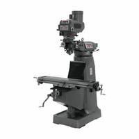 JET Vertical Milling Machine: JTM-4VS, 3 hp, 230/460V, Digital Readout (MPN 690202). Key specifications — attr1088193: JET; attr1099138: Variable; attr1088241: R8.