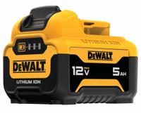 DEWALT Battery: 12V MAX*, 5 Ah, 2 Batteries Included, 12V DC, 2 PK (MPN DCb126-2). Key specifications — attr1278107: Not Oil-Resistant.