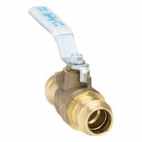 APOLLO Manual Two-Way Ball Valve: 1/2 in, Brass, Straight, Press x Press, Full Port Ball Port (MPN 77VLF10301). Key specifications — Brand: APOLLO; Handle: Lever.