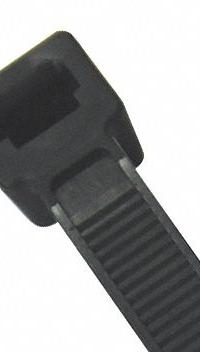 GRAINGER Cable Tie: 8 in Nominal Lg, 2 in Nominal Max. Bundle Dia., 0.1 in Wd, Outdoor Use, 1,000 PK (MPN 36J136). Key specifications — Outdoor Use: Yes; Color: Black; Brand: GRAINGER.