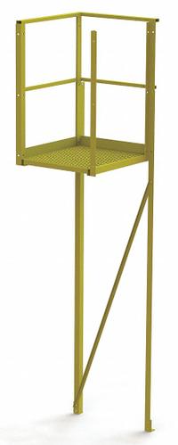 TRI-ARC Turn Platform: 10.2 ft Overall Ht, Steel (MPN UCT08242). Key specifications — Material: Steel; Color: Yellow; Brand: TRI-ARC.