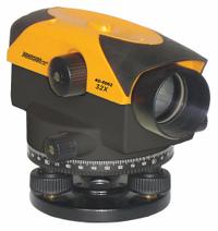 JOHNSON LEVEL Automatic Level: Wire-Hung, 32X, 40 mm Aperture, 450 ft Working Range (Max), IP54 (MPN 40-6962). Key specifications — attr939412: ±1/16 in @ 200 ft; attr939417: 1° 30' (2.5'/100'); attr934739: JOHNSON LEVEL; attr939423: Case.