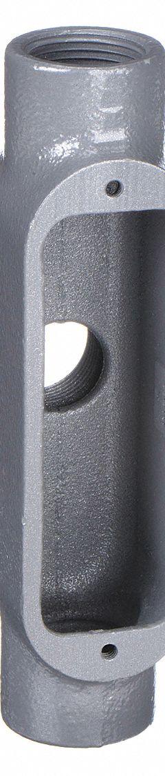 Conduit Outlet Body: Iron, 1 1/2 in Trade Size, TB Body, 36 cu in Body Capacity, Threaded Hub (MPN OTB-5M). Key specifications — Finish: Powder Coated; Includes: Stainless Steel Screws; For Use With: IMC; Brand: HUBBELL KILLARK; Hub Style: Threaded; Mfr. Series: O.