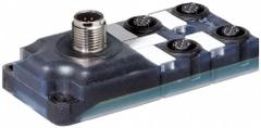 MURRELEKTRONIK Distribution Box: EXACT12, 4 Ports, 4 Pole M12 Female/5 Pole M12 Female (MPN 8000-84470-0000000). Key specifications — IP Rating: IP67; Features: Plastic Housing.