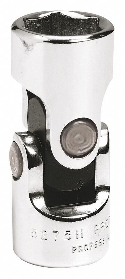 PROTO Flex Socket: 3/8 in Drive Size, 3/8 in Socket Size, 6-Point, Std, Chrome - 3/8" Drive SAE Flex Sockets
