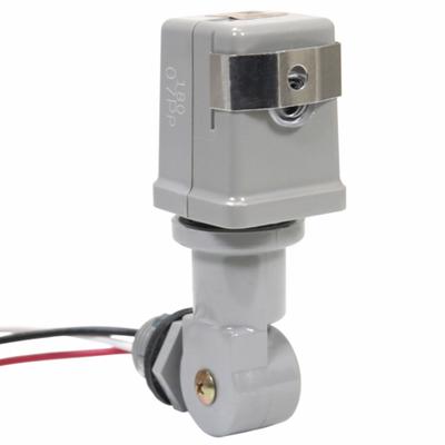 INTERMATIC Photocontrol: Thread Stem Photocell Mounting, 1/2 in Stem Dia, SPST, 120V AC - Adjustable Stem-Mounted Photocells with Swivel Arms